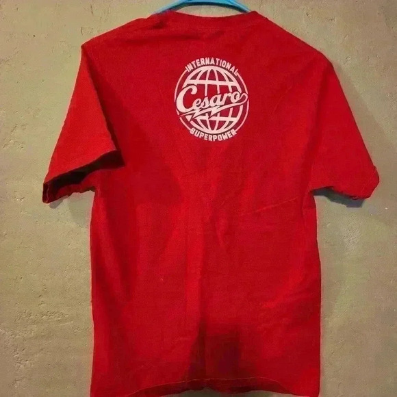 WWE Cesaro authentic wear tee red size S - Picture 5 of 5